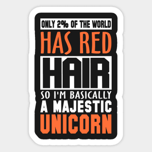 Red Hair Beauty Sticker